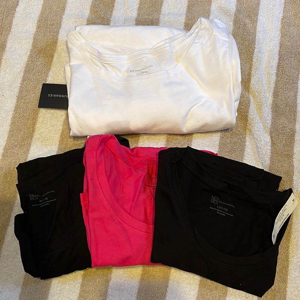 NWT No Boundaries Short Sleeve T Shirts Various Sizes Bundle